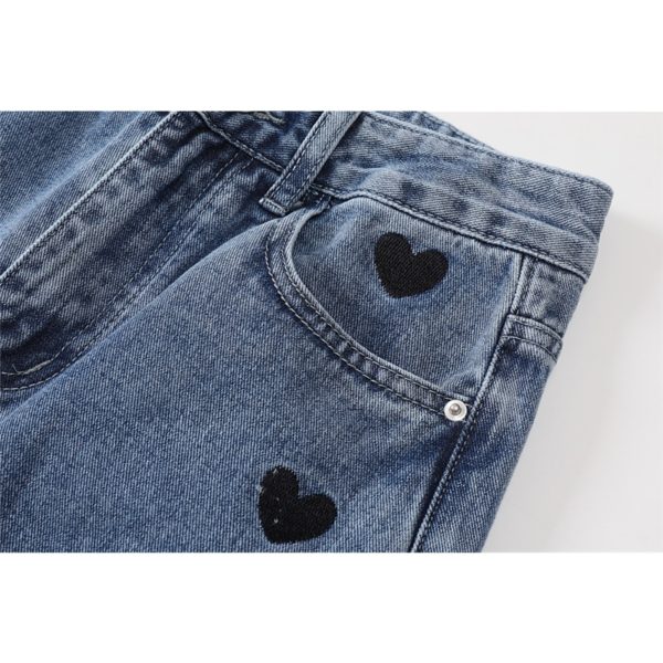 Women Jeans  Autumn Streetwear Fashion High Waist Jeans Wide Leg Long Pants Vintage Casual Baggy Straight Mom Denim Trouser - Image 4