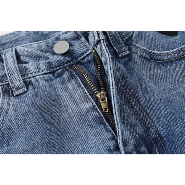 Women Jeans  Autumn Streetwear Fashion High Waist Jeans Wide Leg Long Pants Vintage Casual Baggy Straight Mom Denim Trouser - Image 5