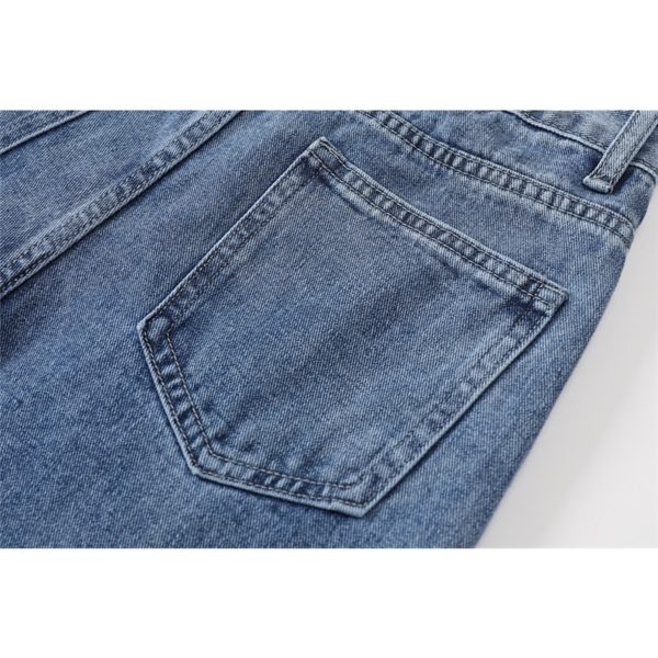 Women Jeans  Autumn Streetwear Fashion High Waist Jeans Wide Leg Long Pants Vintage Casual Baggy Straight Mom Denim Trouser - Image 6