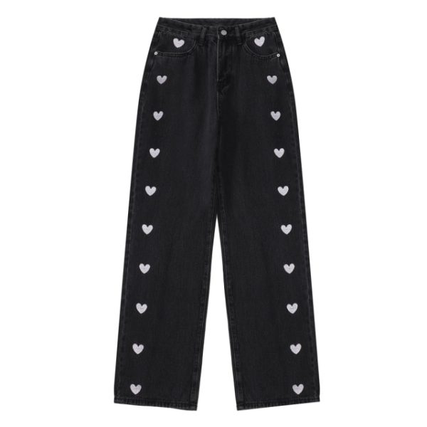 Women Jeans  Autumn Streetwear Fashion High Waist Jeans Wide Leg Long Pants Vintage Casual Baggy Straight Mom Denim Trouser - Image 2