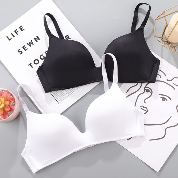 Women Seamless Bra Sexy No Wire Push Up Underwear Girls Students Breathable Thin 12 Colors Bras 3