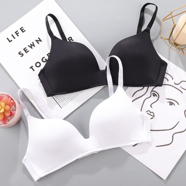 Women Seamless Bra Sexy No Wire Push Up Underwear Girls Students Breathable Thin 12 Colors Bras - Image 4