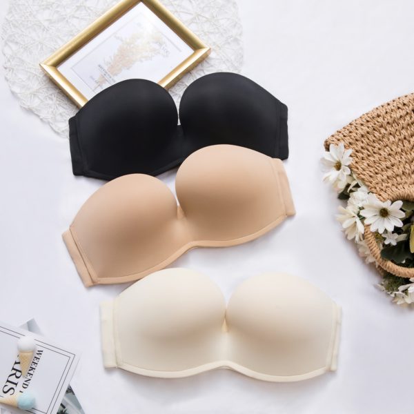 Women Silicone Bands Strapless Seamless Lift Ultimate Bra 2
