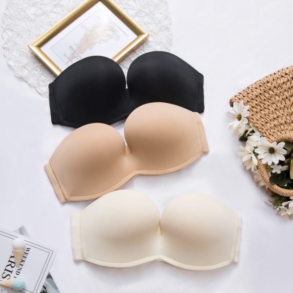 Women Silicone Bands Strapless Seamless Lift Ultimate Bra - Image 3