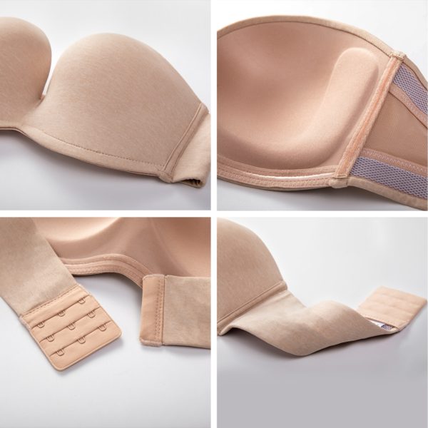 Women Silicone Bands Strapless Seamless Lift Ultimate Bra 3