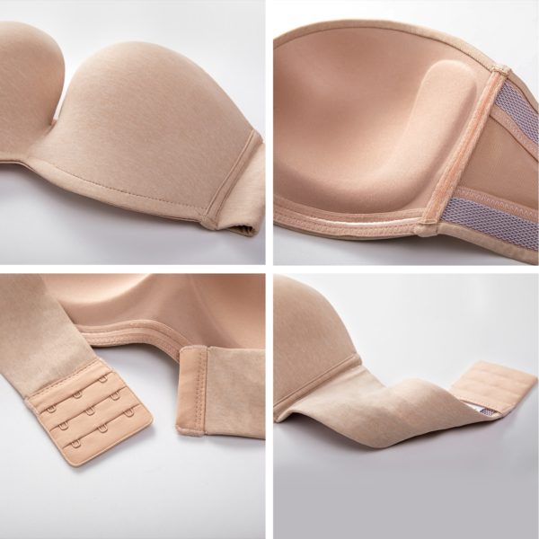 Women Silicone Bands Strapless Seamless Lift Ultimate Bra - Image 4