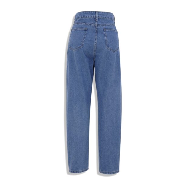 Women’s Cartoon Printed Jeans Atumn Winter Girls Harem Pant Trousers Single Breasted Pants Denim Female Hight Waist Denim Jean - Image 3