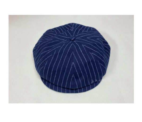 Mens Wabash Stripes Newsboy Hats Vintage Eight Panel Cap Workwear - Image 3