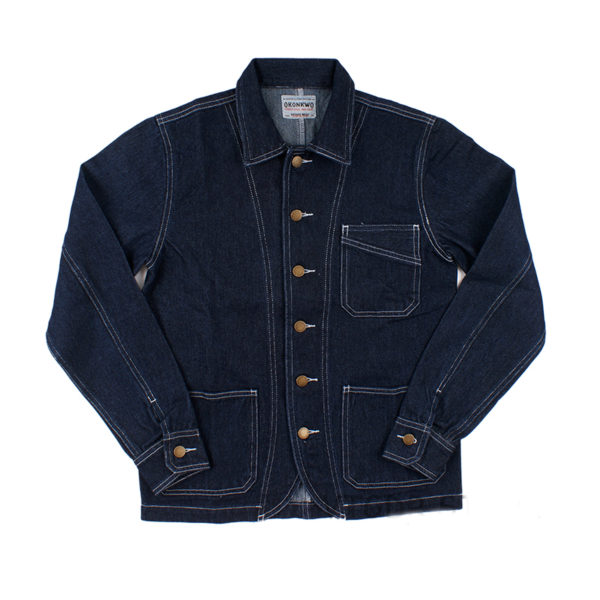 Railroad Denim Jacket Vintage Striped Men's Work Jean Casual Outwear - Image 3