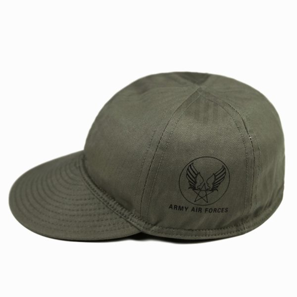 HBT USAAF Type A-3 Mechanics Cap US Army Denim Work Cap WW2 Military Hat - Image 4