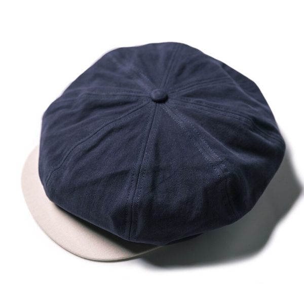 Motorcycle Biker Hats Vintage Men's Eight Panel Newsboy Caps Onesize