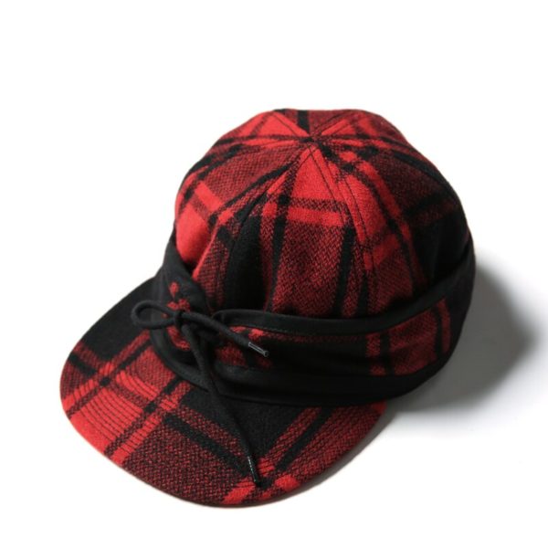 Bronson Ourdoors Kromer Flannel Hat Winter Men s Hunting Railway Cap Ear Flaps 1