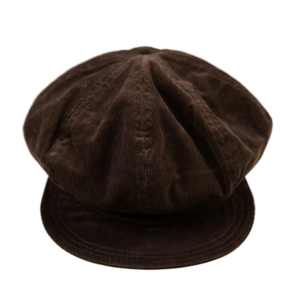 Vintage Corduroy Flat Cap Winter Classic Men's Newsboy Hat Driving Brown - Image 2