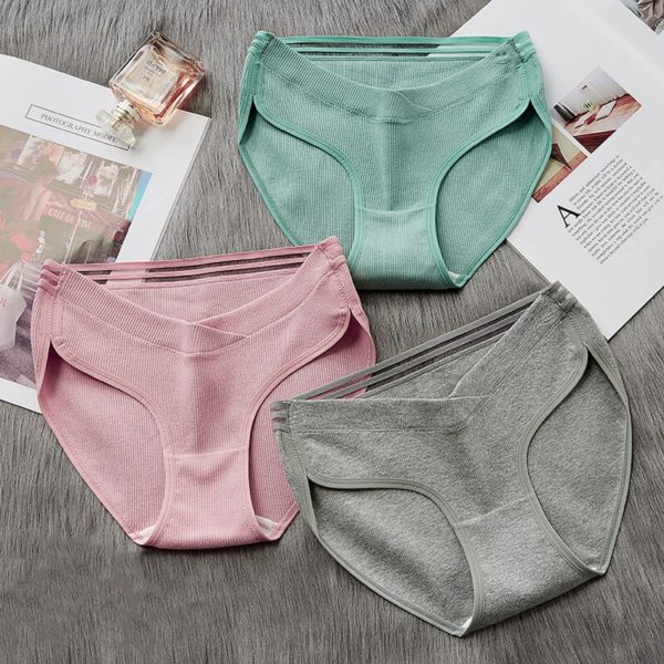 Maternity Pants Women Low-waist Panties Underwear Seamless Soft Care Abdomen Underwear Maternity Clothes Pants Quality Cotton - Image 2