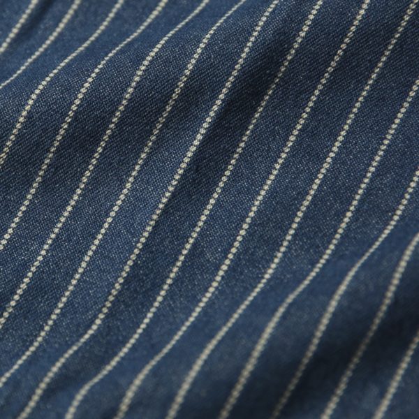 Wabash Stripe Vintage Denim Shirt Men - Image 5