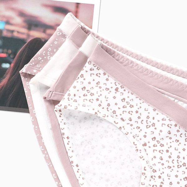 Plus Size Sexy Printed Cotton Maternity Panties Low Waist V Briefs for Pregnant Women Summer Pregnancy Underwear Lingerie - Image 3