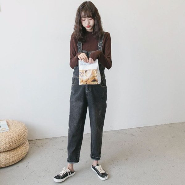 Pregnancy Jeans Overalls for Pregnant Mommy Maternity Bib Pants Antumm Clothes Maternity Denim Jumpsuit Maternity Pants - Image 3