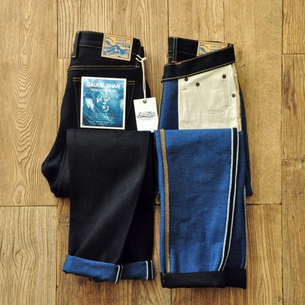 21OZ Dry Selvage Indigo Denim Jeans Taper Fit - Image 2