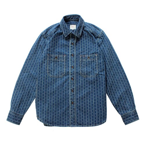 Chambray Wabash Stripe Levis Selvedge Quality Mens Denim Shirt ...