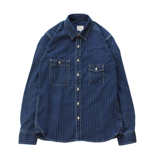 Selvedge Striped Denim Shirt - Image 5