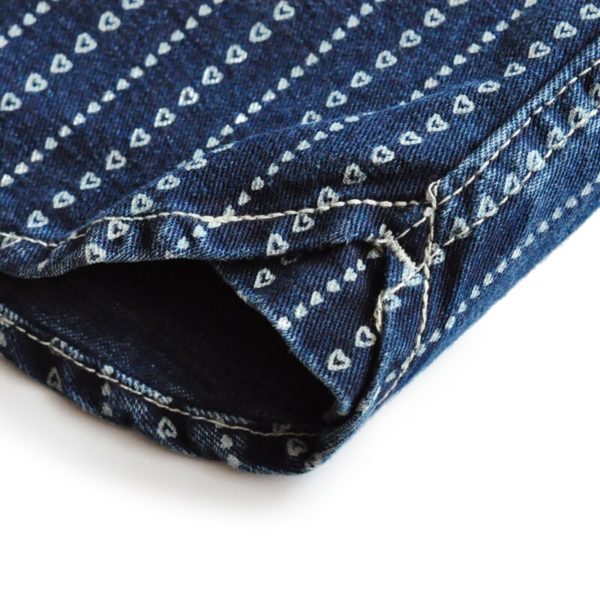 Heart Selvedge Denim Shirt Long Sleeve - Image 4