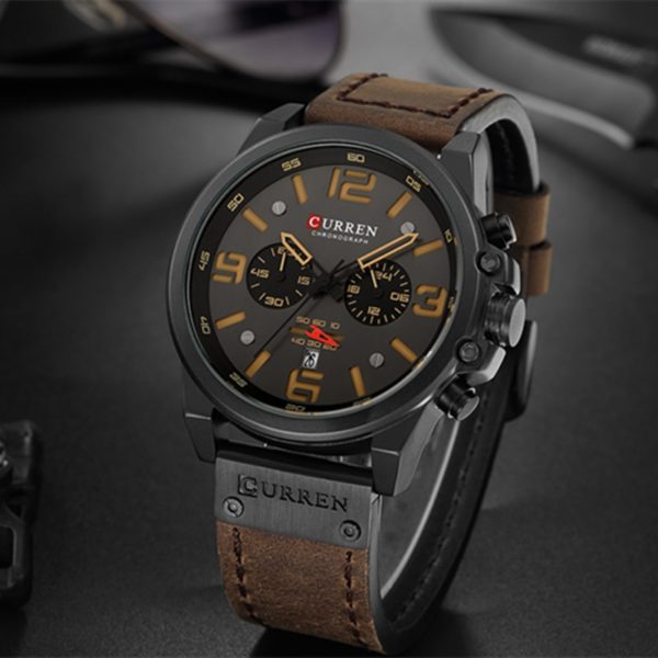 Red Watches For Men Wrsitwatch Chronograph Male Watch - Image 3