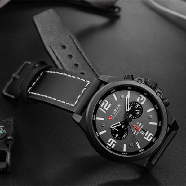 Red Watches For Men Wrsitwatch Chronograph Male Watch - Image 5