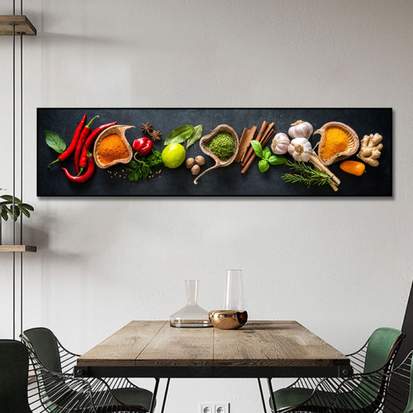 Grains Spices Peppers Food Canvas Art Painting Kitchen Decoration Poster Prints For Dining room Wall Art Pictures Home Art Decor - Image 2