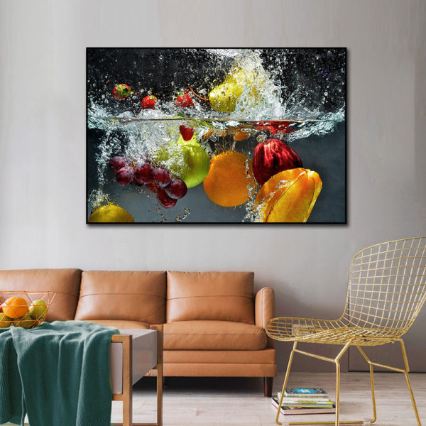 Modern Canvas Wall Art Fruit Foods Posters Print Painting for Kitchen Home Decoration Apple Grape Wall Pictures For Dining Room - Image 3