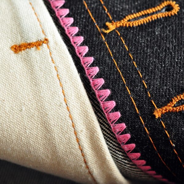 Taper Fit Selvedge Denim Raw Jeans Button Fly - Image 2