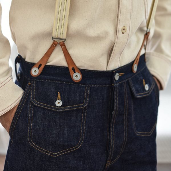 Baggy Raw Selvedge Designer Jeans - Image 3