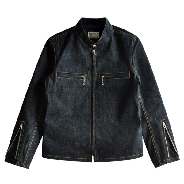 Saucezhan J100 jean jacket men denim jackets men fashion men motorcycle denim jacket vintage autumn work 4
