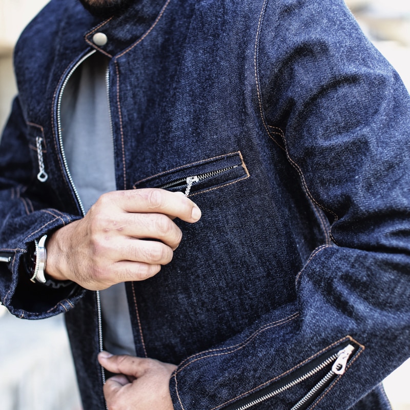 Vintage Selvedge Denim Jacket Men Fashion - eWingFlyStore