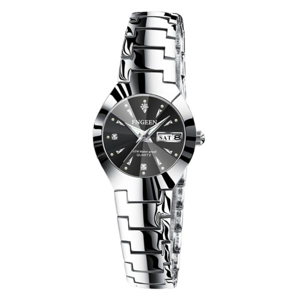 Couple Watches for Lovers Quartz Wristwatch Fashion Business Men Watch for Women Watches Tungsten Steel Coffee 3