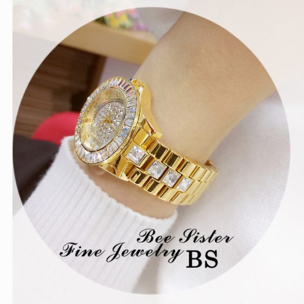 Diamond Watches Women 2021 Famous Brand Fashion Ceramic Women Wrist Watches Ladies Stainless Steel Female Clock 3