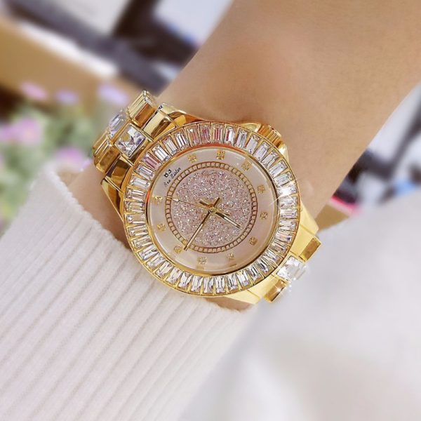 Diamond Watches Women 2021 Famous Brand Fashion Ceramic Women Wrist Watches Ladies Stainless Steel Female Clock 4