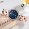 Luxury Stainless Steel Couple Watch Rose Gold Quartz Diamond Wrist Watch - Image 4