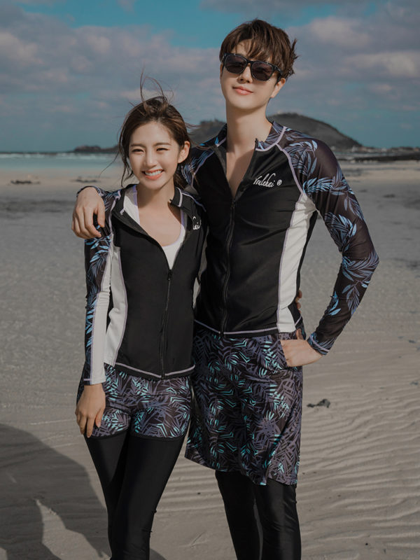 Long Sleeve Swimwear Tankinis With Boys Short - Image 4
