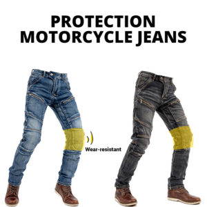 Black Motorbike Jeans