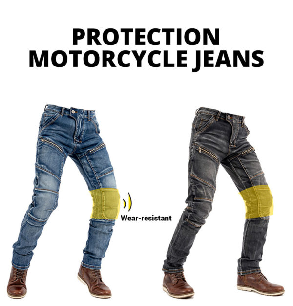 Black Motorbike Jeans