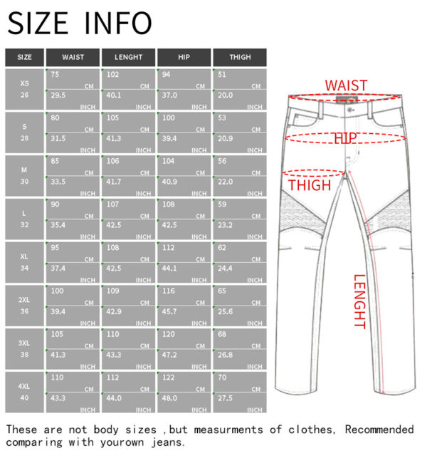 Motorbike Jeans Mens With Protect Gears - Image 5