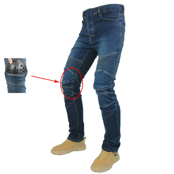Brand New Classic Motorcycle Jeans Drop Resistance Denim Pants Racing Motocross Off road Handsome Jeans With 1