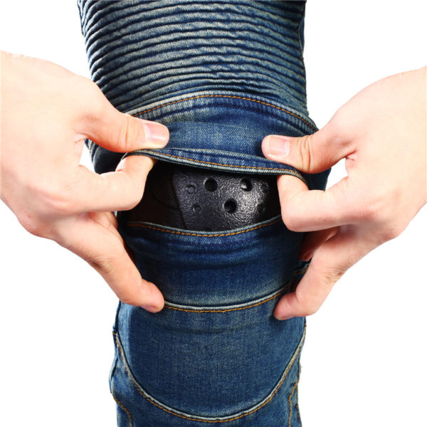 Motorcycle Jeans Mens With Protective Equipment Knee - Image 3