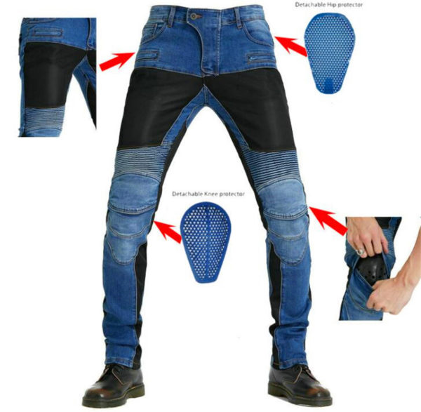Motorcycle Pants Aramid Motorcycle Jeans Protective Gear Riding Touring Black Motorbike Trousers Blue Black Motocross Jeans 1