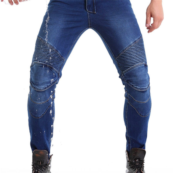 Motorcycle Riding Jeans Protective Gear Black Motorbike Trousers - Image 3