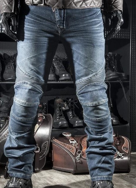 Bike Jeans With Armor Knees Hip Pads Motorcycle Pants For Men ...