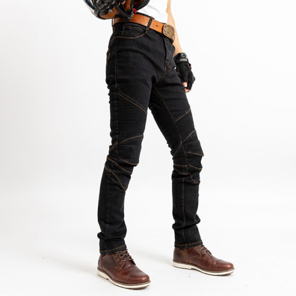 Motorcycle Jeans Riding Protection Elastic Pants - Image 2