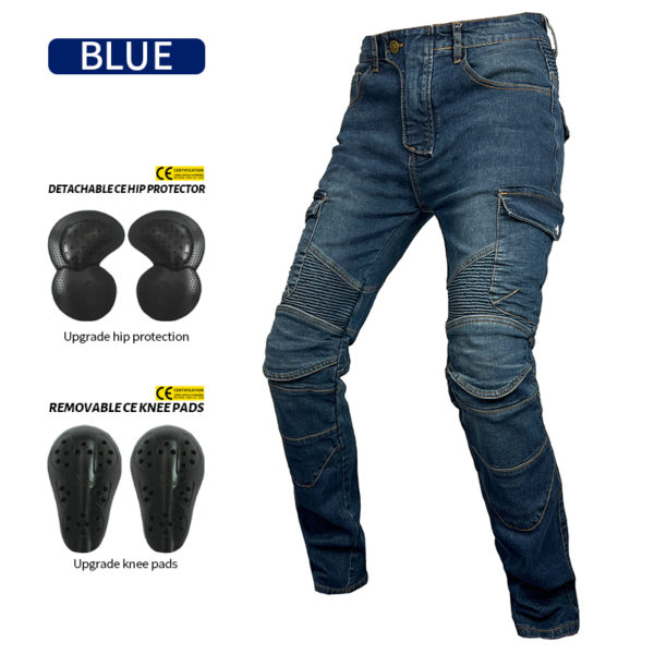 VOLERO Men Motorcycle Pants Motorcycle Jeans Protective Gear Riding Touring Motorbike Trousers With Protect Gears Summer 1