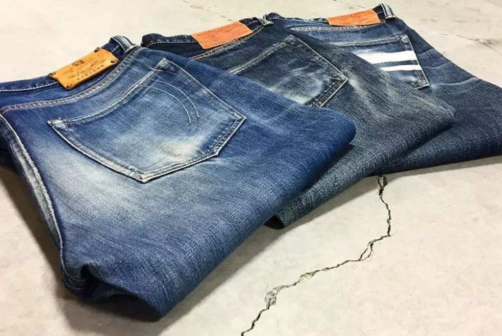 washed denim jeans