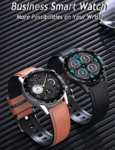 brown leather watch